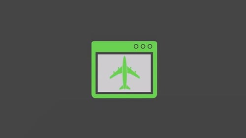 Landing Page symbol icon animation video