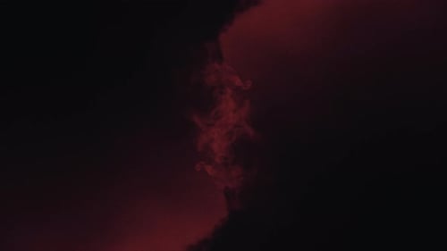 Abstract Red Fluid Smoke Logo Reveal