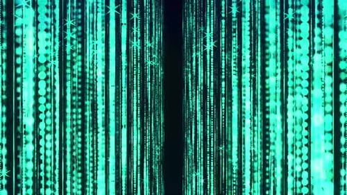 Futuristic Digital Particles Light Stream Loop Background