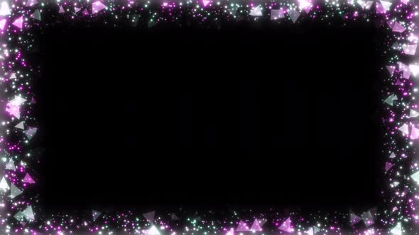 Particles Frame Animation. Square and Circle Particle Border. Looping ...