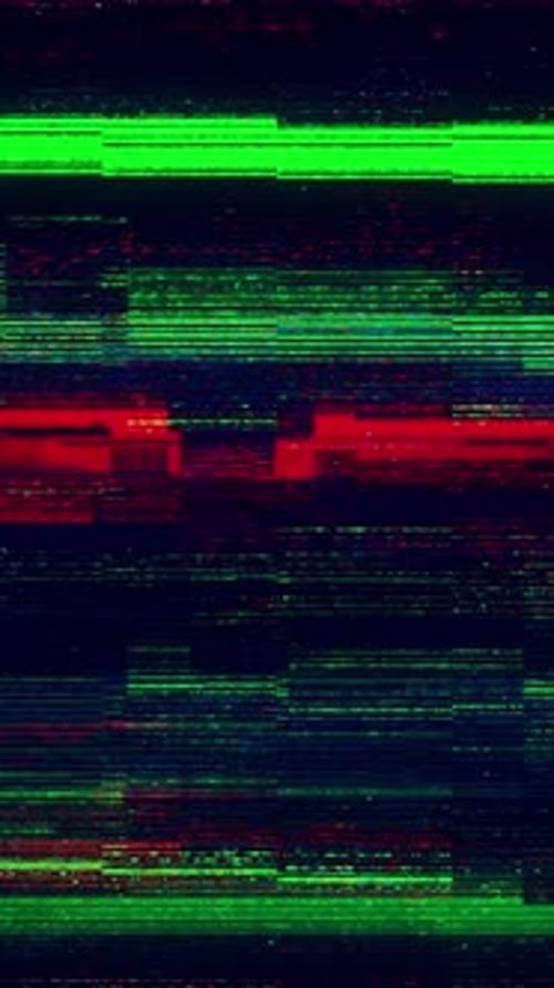 Digital Glitch Background With Colorful Data Distortion And Futuristic Signal Interference