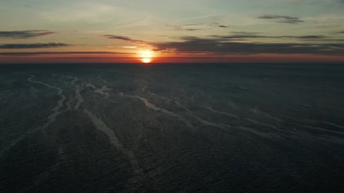 Sunset Over the Sea