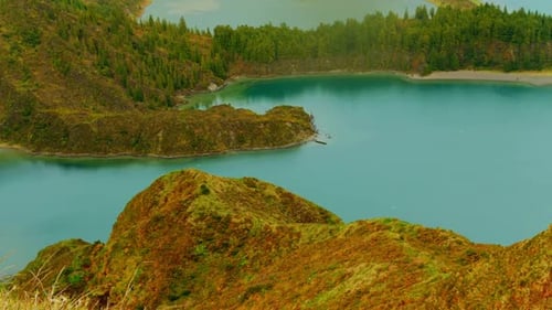 Lagoa do Fogo - Lake of Fire - in Sao Miguel, The Azores, Portugal