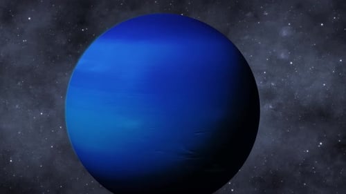 Galaxy Rotated 3d Neptune Planet View