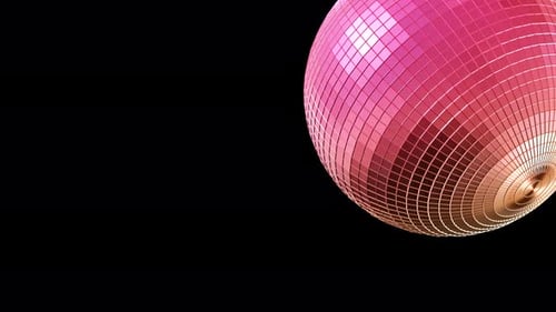 Seamless Looping Disco Ball Animation with Shifting Colors