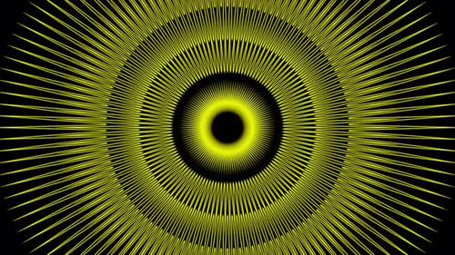 Kaleidoskop-Animation mit radialer Symmetrie und glatten Farbverläufen für Bewegte Grafiken