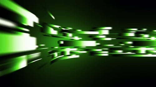 Abstract Green Data Folder Network Flow Background