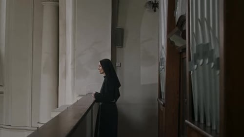 Catholic Church Cloistress Coming for Morning Prayer