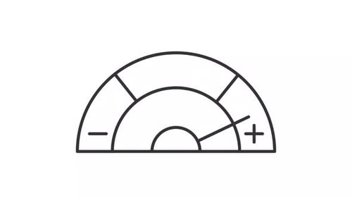 Animated dial indicator icon