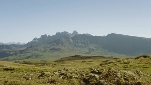 Green Mountains in Summer in Italy