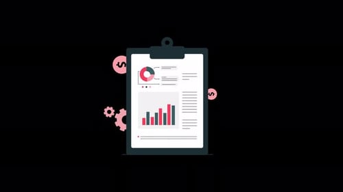 Animated Financial Statement Concept Video - Transparent