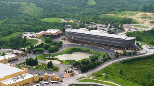Noah's Ark Replica Museum at Ark Encounter Theme Park in Williamstown Kentucky USA