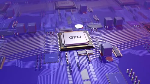 High performance graphics processing unit on circuit board