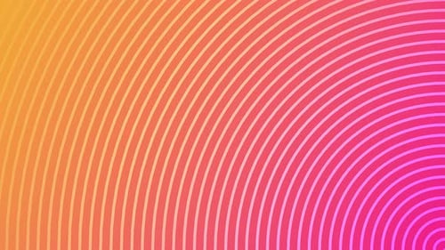 Vibrant Gradient Background with Expanding Geometric Circles Loop