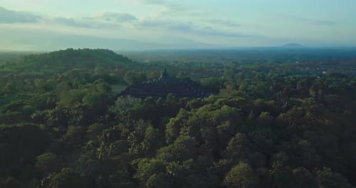 Magelang, 25. Juli 2021, Landschaft, Borobudur-Tempel