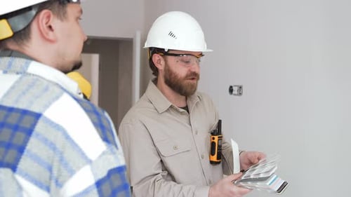 The Choice of a Color Solution at a Construction Site in Painting Works