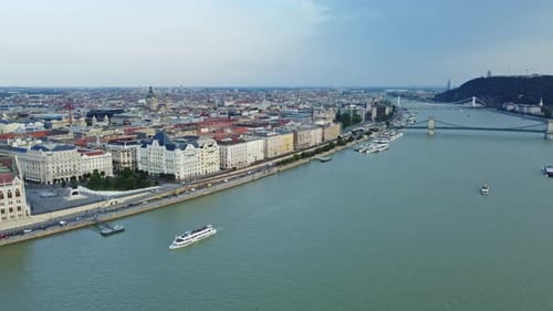 Budapest City and Danube River