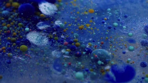 Mezcla de pintura en gel Glitter Spill Ink Burst Bubbles