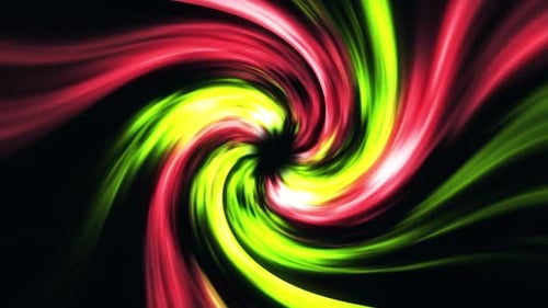 Vibrant Abstract Swirling Light Tunnel Background Loop