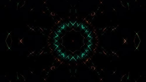 Dynamic Shimmering Kaleidoscopic Light Lines Loop Background