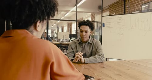 Generation Z Business People Meeting in Office for Interview