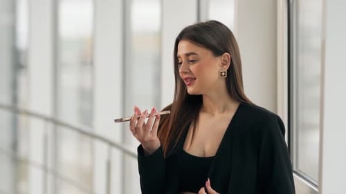 Young Adult Woman Talking on Phone