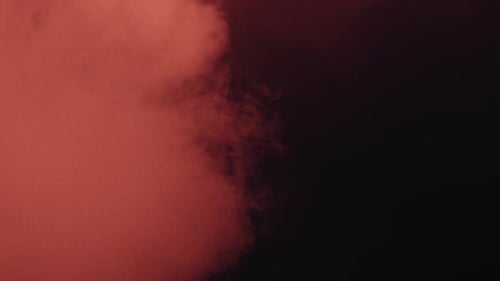 Billowing Red Smoke Abstract Fluid Overlay