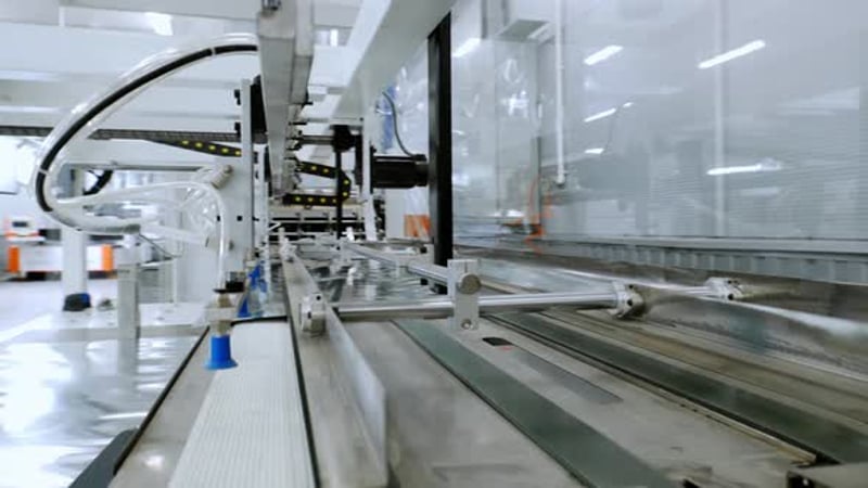 Tea packaging process. The process of packing tea in a production ...