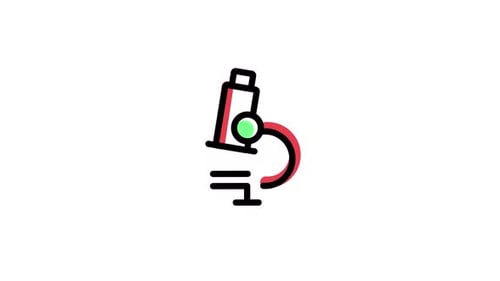 Microscope icon animation