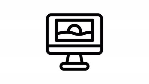 retouch line icon animation