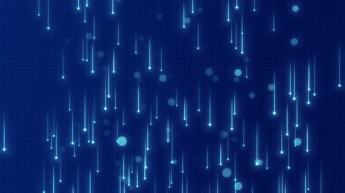 Futuristic Digital Data Stream Background Loop