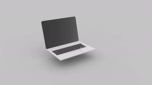 Modern 3D Laptop Screen Reveal Animation