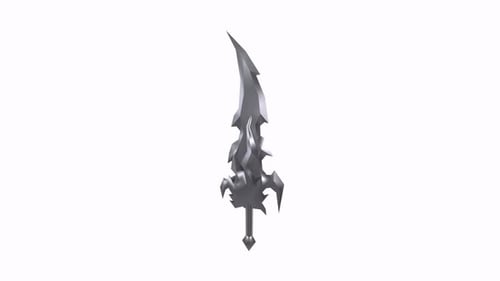 Sword isolated on white background