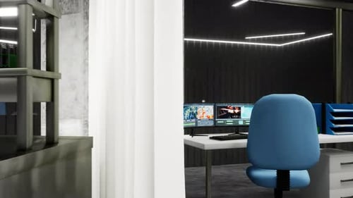 Modern 3D Medical Laboratory and Office Fly-through