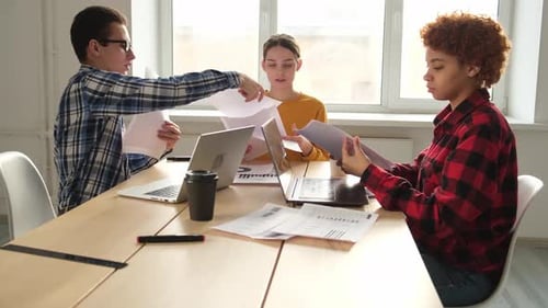 Diverse Colleagues Business People Working on Office Startup Business Group Working As Team to Find