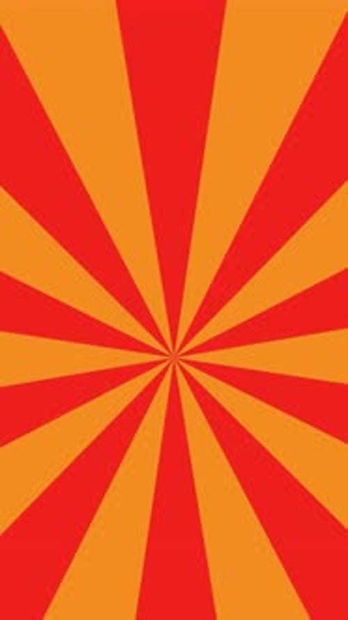 Yellow and Red Stripes Background Rotating Abstract Backdrop Animation Vertical