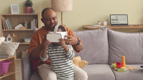 Child Gets Help with Virtual Reality Headset