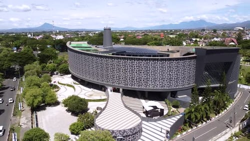 Architectural building in memory of the 2004 Aceh tsunami