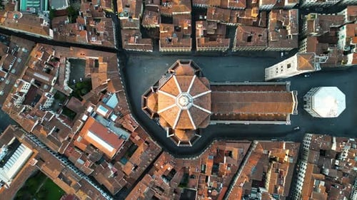 Florence Cathedral of Saint Mary of the Flower a Sunrise Tuscany Italy