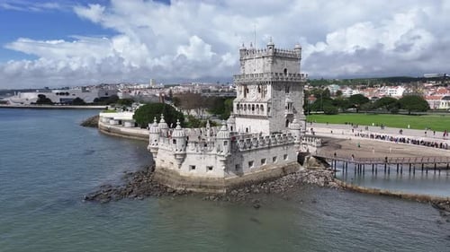Belem Tower At Lisbon In Lisbon District Portugal.