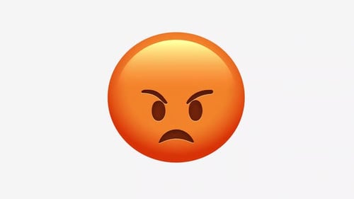 Pouting Face Emoji Animation