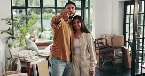 Affectionate Couple Celebrate Buying a New Home