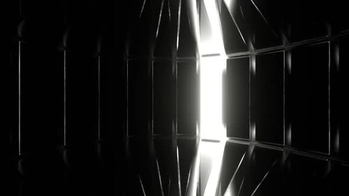 Red And White Circular Stroboscope Background Vj Loop In HD