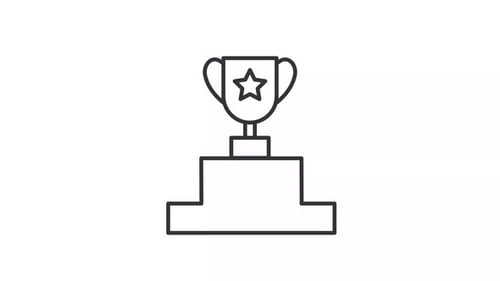 Animated Award Linear Icon