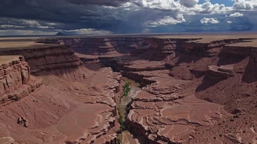 The Breathtaking Canyon Landscape Beneath a Stunningly Dramatic Sky is Absolutely Captivating