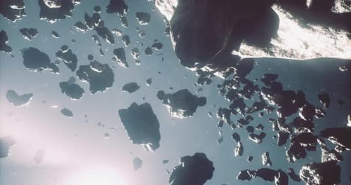 Exploring a Dense Field of Asteroids in Deep Space with Bright Light