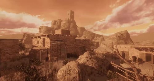 Vidéo de fond Cinématographique de Desert Town