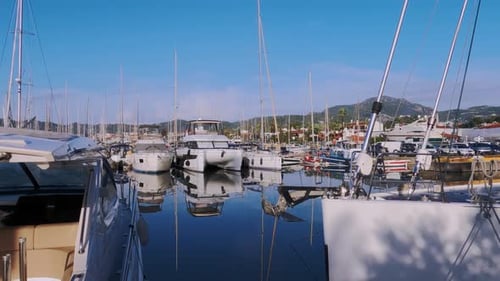 Marina With Yachts In Marmaris