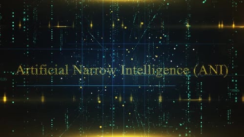 Artificial Narrow Intelligence (Ani) Word On Technology Background
