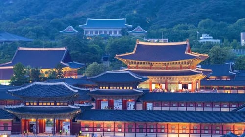 Gyeongbokgung Palace in Seoul City,South Korea